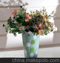 廠家直供 現(xiàn)代家居飾品 陶瓷工藝品裝飾花插花器 田園花瓶